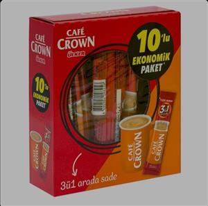 کافی میکس کلاسیک 3 در 1 کافه کراون اولکر Ulker CAFE CROWN بسته 10 عددی