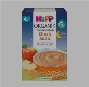 سرلاک ارگانیک مخصوص شب هیپ HIPP ORGANIK ELMALI SUTLU سیب ، شیر و غلات 250 گرم 
