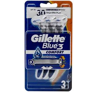 خودتراش سه لبه ژیلت Gillette مدل Blue3 COMFORT بسته 3 عددی
