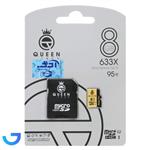 کارت حافظه microSDHC & adapter کویین تک مدل U1 Class 10 633X ظرفیت 8 گیگابایت