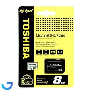 کارت حافظه microSDHC adapter مدل توشیبا Class10 ADP HS02 ظرفیت 8 گیگابایت 