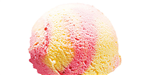 بستنی اسکوپ موز توت فرنگی ( ۱عدد)