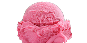 بستنی اسکوپ توت فرنگی ۱عدد) 