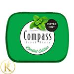 خوشبو کننده دهان کامپس با طعم نعنا سبز بدون شکر (۱۴ گرم) compass