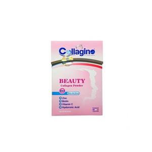 پودر کلاژینو بیوتی همراه با ویتامین C و زینک بیوتین Collagino Beauty Powder 