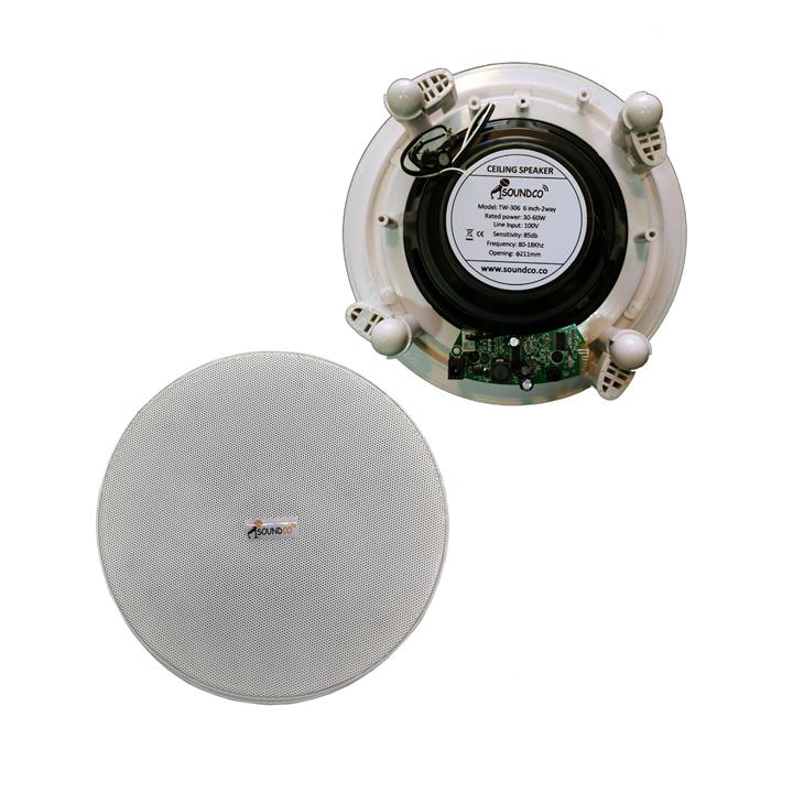 Soundco TW306 Ceiling Speaker With Bluetooth Amplifier 2-digit set