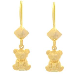 گوشواره طلا 18 عیار زنانه طلای مستجابی مدل تدی کد 1 