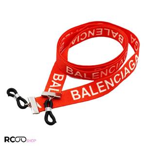 بند عینک نواری Balenciaga با رنگ نارنجی و از جنس پارچه‌ای مدل 992534 