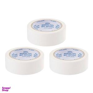 نوار چسب کاغذی آبریل مدل 16yard پهنای 4 سانتی متر بسته 3 عددی