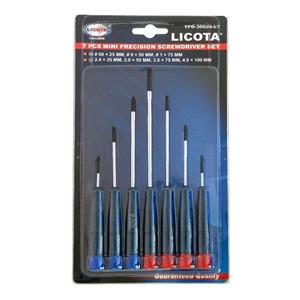 مجموعه 7 عددی پیچ گوشتی ساعتی لیکوتا مدل TPD-30025-LT
