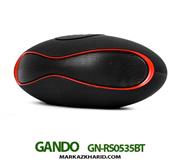 اسپیکر شارژی گاندو بلوتوث دار مشکی Gando Wireless Stereo Speaker GN-RS0535BT Black