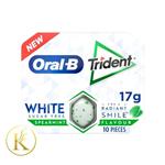 آدامس سفید کننده اورال بی تریدنت 10 عددی (17 گرم) oral-b Trident
