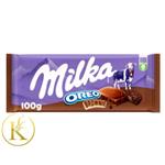 شکلات تابلت میلکا با مغز کیک براونی اوریو (100 گرم) oreo milka