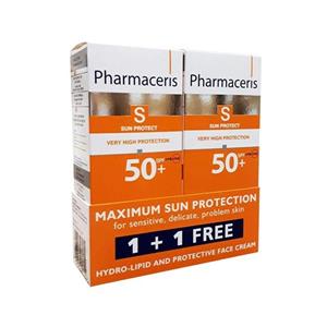 کرم ضد آفتاب فارماسریز مدل Hydrolipid SPF50 حجم 50 میلی لیتر بسته دو عددی Pharmaceris Hydrolipid SPF50 Sun Protect Face Cream 50ml Pack of 2