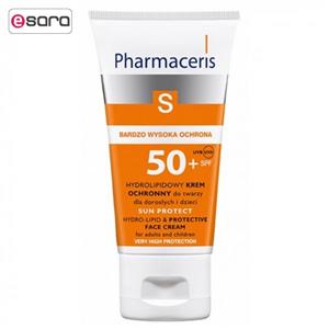 کرم ضد آفتاب فارماسریز مدل Hydrolipid SPF50 حجم 50 میلی لیتر بسته دو عددی Pharmaceris Hydrolipid SPF50 Sun Protect Face Cream 50ml Pack of 2