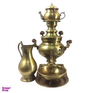 ست سماور ذغالی لوح هنر مدل ماهان کد 1132