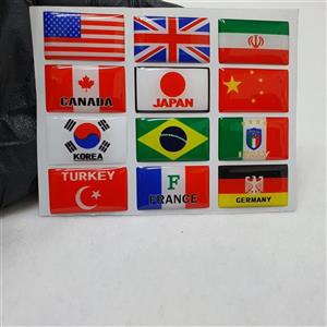 استیکر پرچمی ژله ای مستطیل بسته 1 عددی 