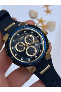 کوانتوم HNG1051.299 10 ATM ضد آب ساعت های سیلیکونی ساعتهای مردانه با بند ناف دستبند سنگی طبیعی چشم ببر