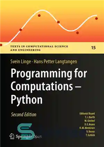 دانلود کتاب Programming For Computations – Python: A Gentle Introduction To Numerical Simulations With Python 3.6 – برنامه نویسی برای...
