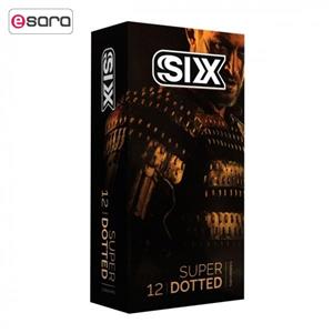 کاندوم سیکس مدل Super Dotted بسته 12 عددی 