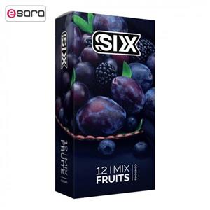 کاندوم سیکس مدل Mix Fruits بسته 12 عددی 