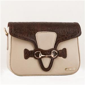 کیف دوشی زنانه چرم مدل اما کد 131-CLP