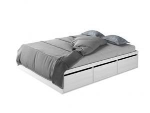 باکس تخت خواب دونفره ساده کشودار BD621