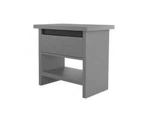 پاتختی کشودار طوسی ساده PA302