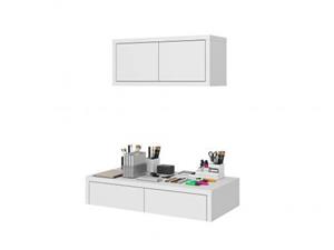 میز تحریر مدرن دیواری کتابخانه دار ام دی اف WT 526