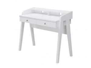 میز تحریر دخترانه ام دی اف ساده سفید M224