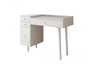میز تحریر دخترانه ساده پایه چوبی سفید M220