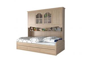 تخت یک نفره کلاسیک کمد دار با کشو BS960