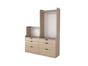 ست کمد کپسولی و دراور ام دی اف مینیمال DP20