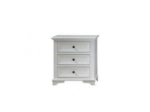 پاتختی سه کشو سفید ساده آهو