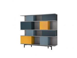 کتابخانه فانتزی ام دی اف پایه فلزی B54