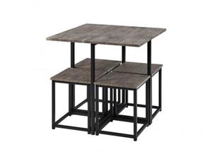 ست میز ناهار خوری کم جا مربعی 4 نفره SR482