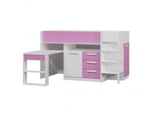 تخت دو طبقه دخترانه صورتی BT 740