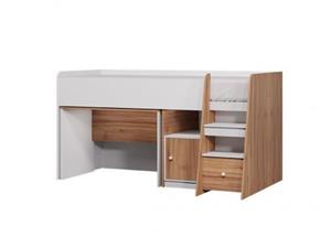 تخت دو طبقه کوتاه میز تحریر دار BT736