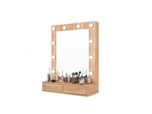 میز آرایش مدرن دیواری دور چراغ دو کشو TM 108