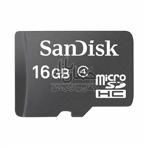 کارت حافظه microSDHC سن دیسک مدل MSD16 کلاس 4 سرعت 4MBps ظرفیت 16 گیگابایت 