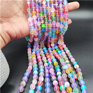 سنگ سنتتیک زینتی مون استون چند رنگ سایز 8