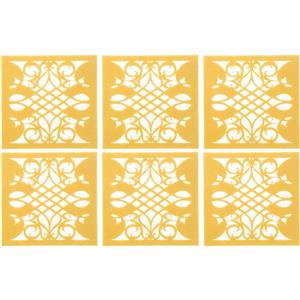 زیرلیوانی وندا وود مدل FP07 بسته 6 عددی