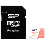 کارت حافظه microSDXC سیلیکون پاور مدل Superior کلاس 10 استاندارد  UHS- I U3 A1 سرعت 100MBps ظرفیت 128 گیگابایت به همراه آداپتور SD