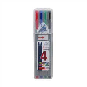 روان نویس 4 رنگ استدلر مدل Triplus Fineliner 334 Staedtler Color Rollerball Pen 