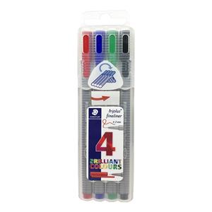 روان نویس 4 رنگ استدلر مدل Triplus Fineliner 334 Staedtler Color Rollerball Pen 