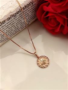 گردنبند زنانه ژوپینگ طلایی مدل الله کد RS-1541