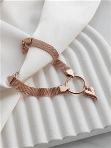دستبند زنانه استیل طرح طلا کد RS-2376