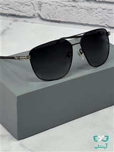 عینک آفتابی پلاریزه پورش دیزاین مدل PORSCHE DESIGN P8877 مشکی دسته نقره ای