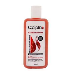 شامپو مو ترمیم کننده موهای رنگ شده کالر هیر کر اسکالپیا حجم 200 میل اورجینال 