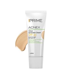 کرم ضد آفتاب رنگی پریم مدل Acnex Beige SPF60 حجم 40 میلی لیتر